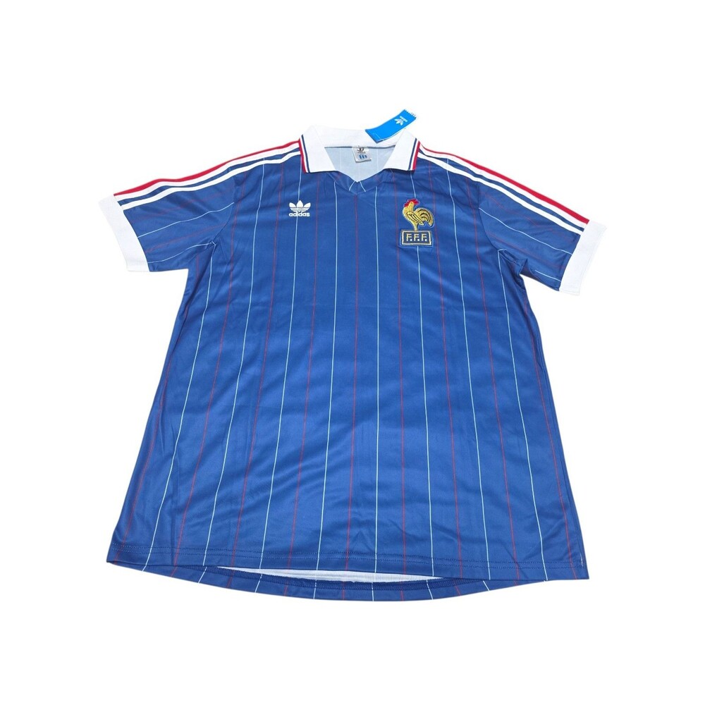 FRANCE TEAM Jersey Size 2x 1986 HOME Shirt Soccer Football Nwt #10 Michel Platin
